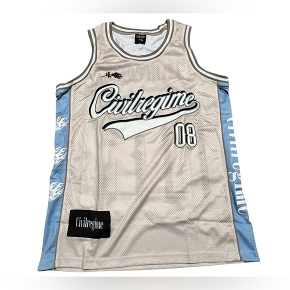 Civil Regime Major Basketball Jersey Beige Milk Men's Size
XL Embroidered Mesh - Picture 2 of 16